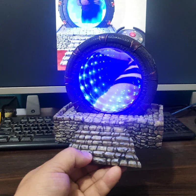 Stargate LED luminous resin ornament for movie commemorative collection