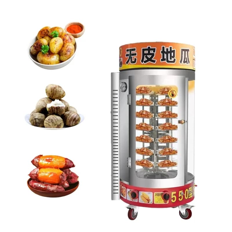 out Energy Saving Sweet Potato Fully Automatic Rotary Corn Oven