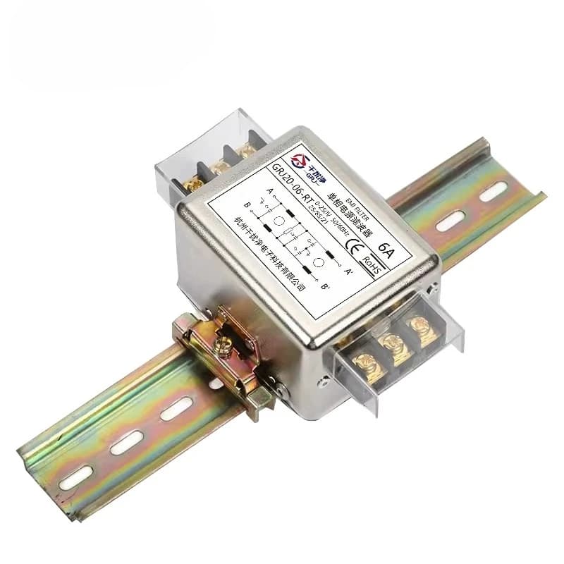 GRJ20 EMI Power Filter Single Phase 220V Rail CW4L2 Upgrade EMC High Performance