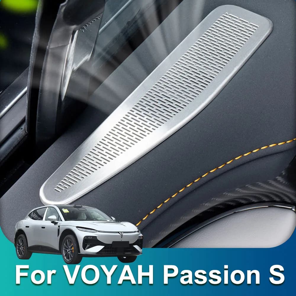 Suitable For VOYAH Passion S 2026 2027 Door Panel Air Outlet Anti Blocking Cover Car Parts Stainless Steel Decorative Cover
