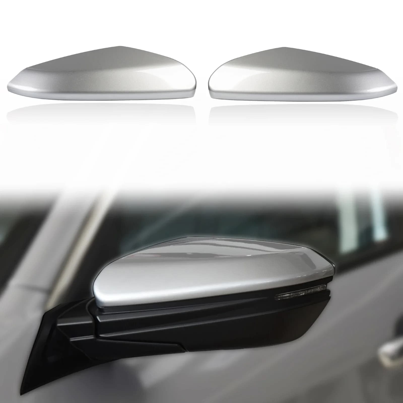 Door Rearview Mirror Cover Cap Housing Fit for Honda Civic 10th Accessories 2016 2017 2018 2019 2020 2021