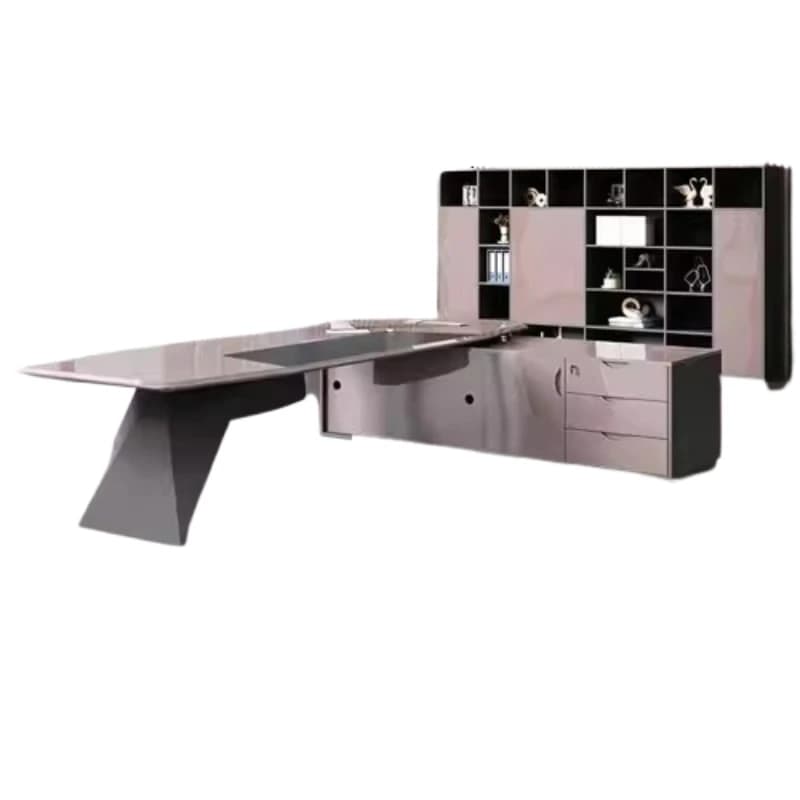 Organizer Executive Office Desk Standing Work Creativity Reception Computer Desks Light Luxury Storage Escritorio Desk Furniture