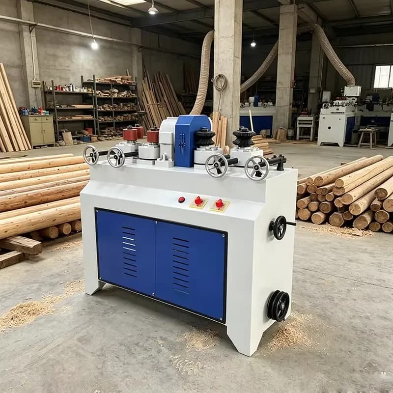 CE Certification Wear-Resistant Wood Handle Processing Machinery Robust 6cm Processing Range Wood Round Bar Milling Machine