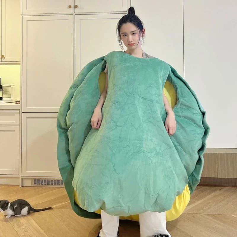Turtle shell throw pillow wearable sleeping bag doll sleeping lazy sofa doll bee clothes man wearing plush