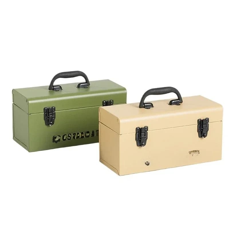 American 151 metal household storage box, storage box, compartment type