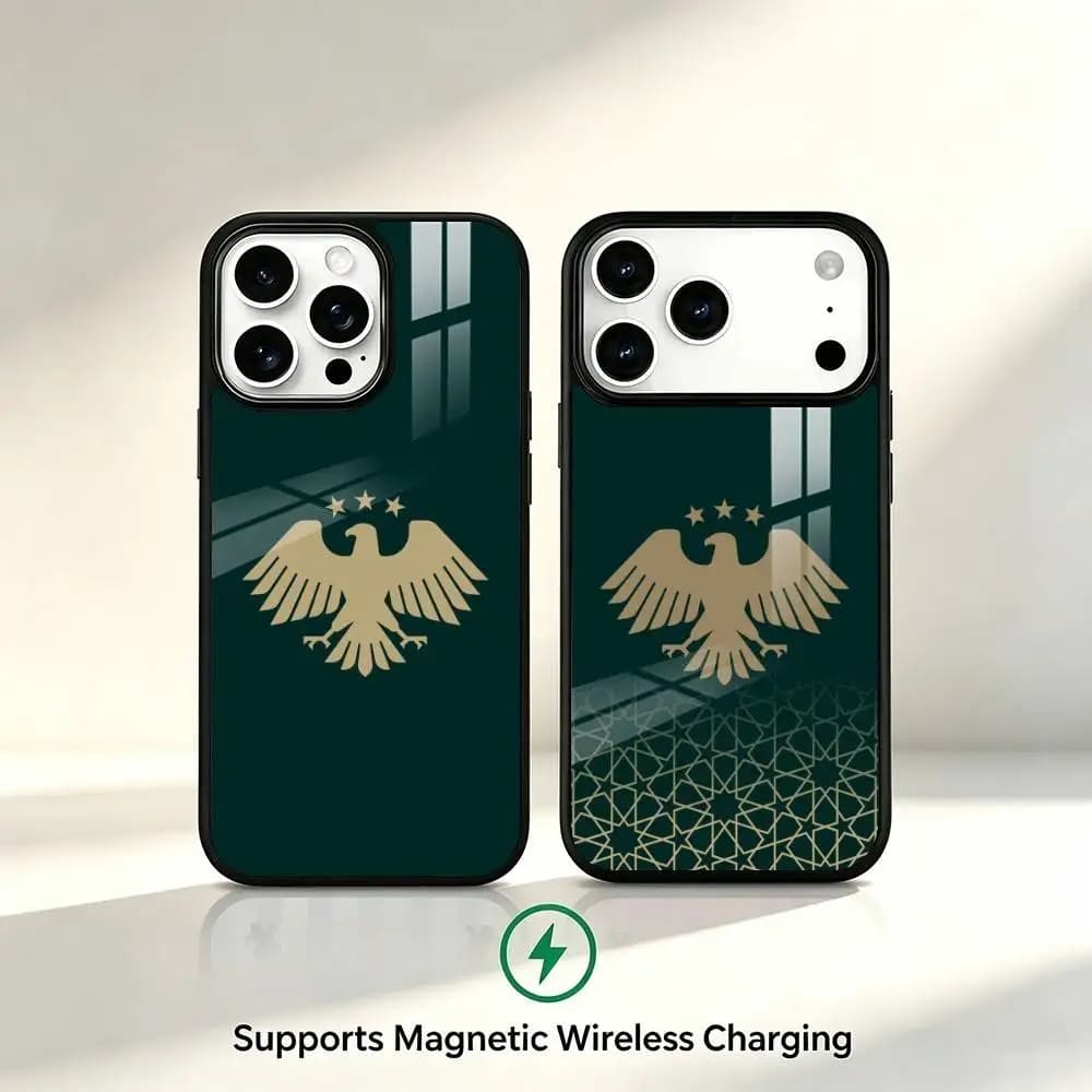 Syrian N-National Emblem Phone Case For iPhone17,16,15,14,13,12,11 Plus,Pro Allows magnetic wireless charging