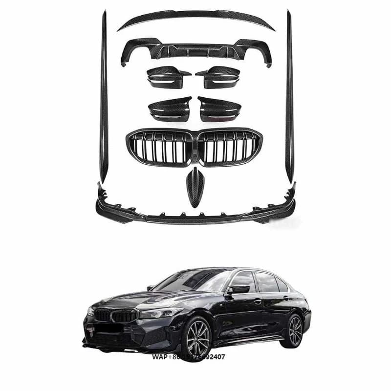 Runde Product Perfectly Fits 3 Series G20/G28 Upgraded and Modified MP High-quality Dry Carbon Fiber Body Kit Car Bumper