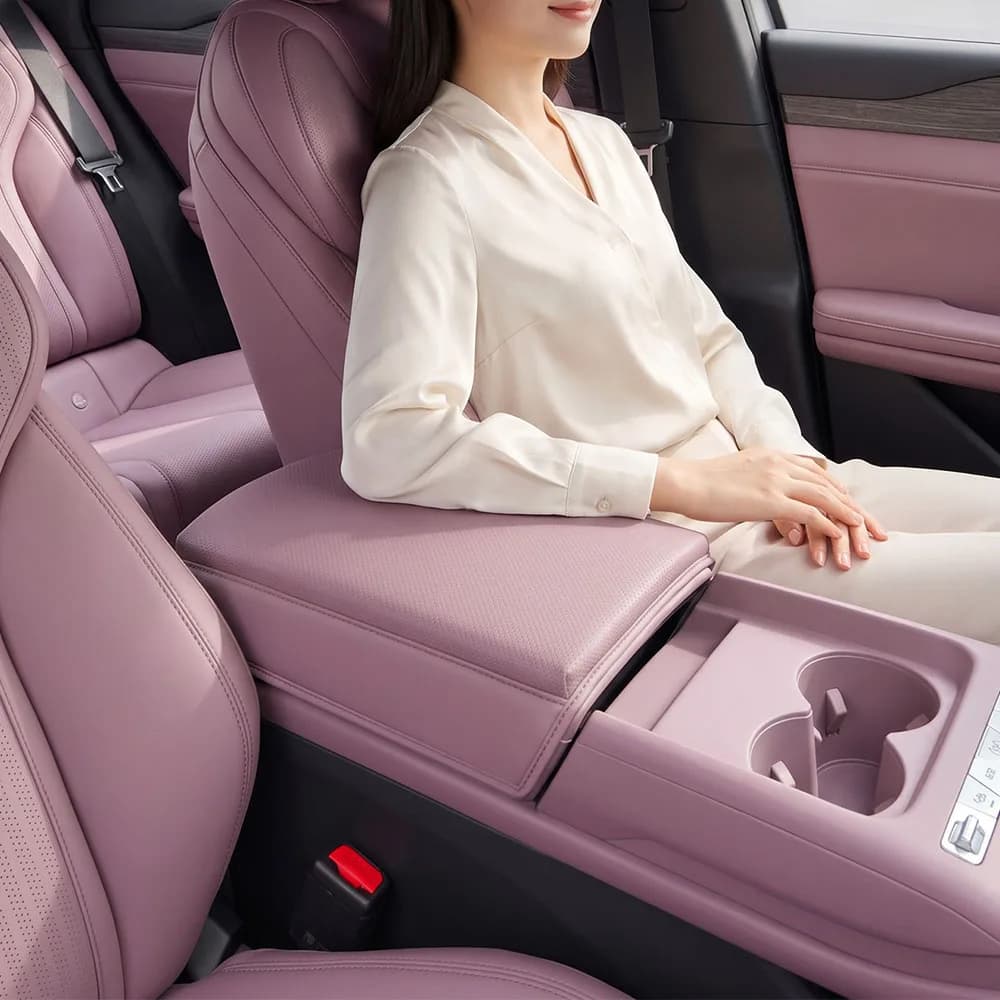Fit For BYD Qin Max 2026 2027 Height Increasing Protective Pad For Armrest Box Car Modification Parts Leather Protective Case