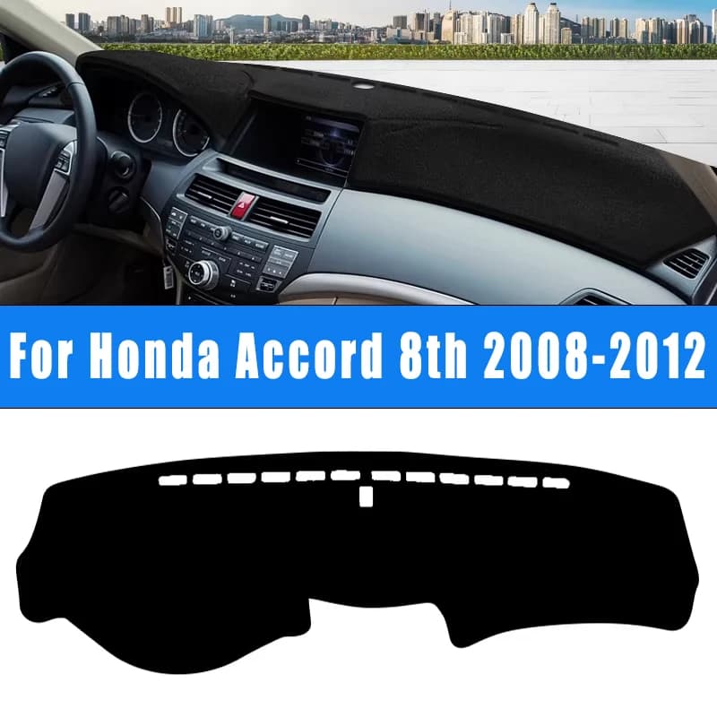 For Honda Accord 8th 2008-2012 Car Dashboard Mat Sun Shade Instrument Desk Non-slip Dash Cover Accessories 2011 2010 2009