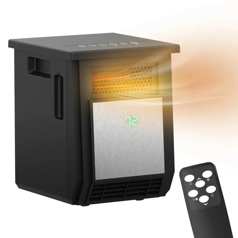 1500W quick heating room space household floor 4 elements infrared heating electric plastic cabinet heater