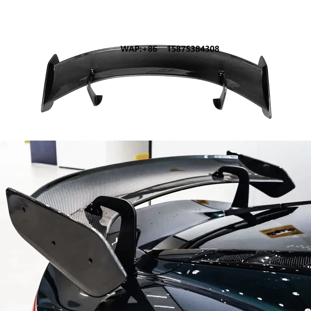 Dry Carbon Fiber GT Style Rear Wing Spoiler Exterior Trim for 2021+ Lotus Emira Fit Model Rear Trunk Wing