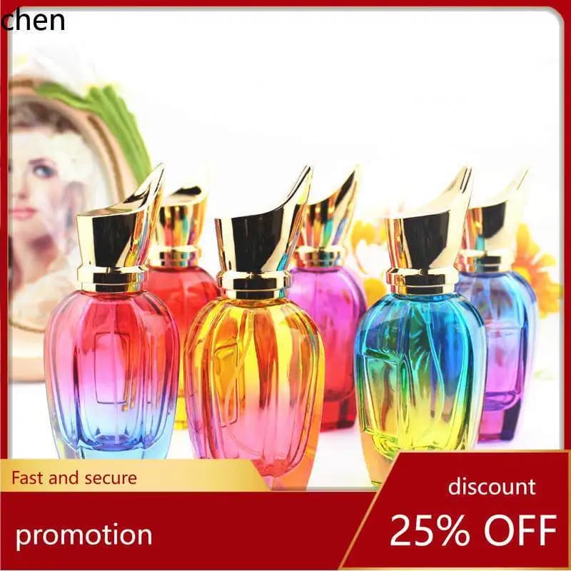 H1 30ml/50ml high-end thickened glass perfume bottle gradient refillable empty  spray bottle threaded