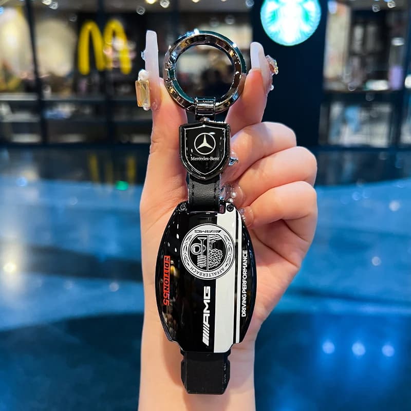 For Applicable to Mercedes-Benz GLA200 key cover, C200L buckle, B200 car, CLA220 men, C180L old model women, GLC260 shell