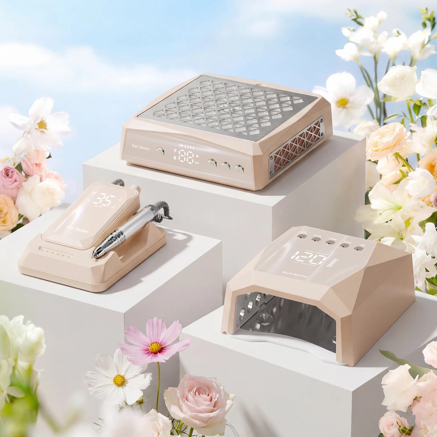 Desk Manicure Powerful Nail Dust Filter Vacuum Collector Electric Acrylic Gel Rechargeable Nail Dust Collector