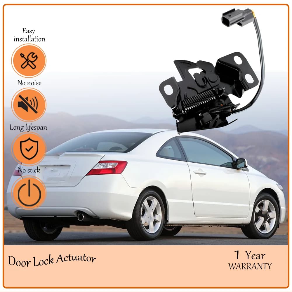 Front External Hood Latch Lock Actuator Replacement for 2006-2011 Honda Civic Sedan, oem74120-SNA-U01,74120-SNA-A21,74120SNAA21