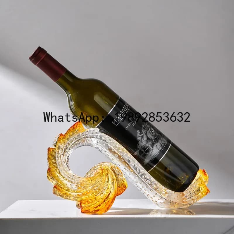 H5.14 resin crafts light luxury high-end living room wine cabinet TV cabinet home decoration ornaments wine rack