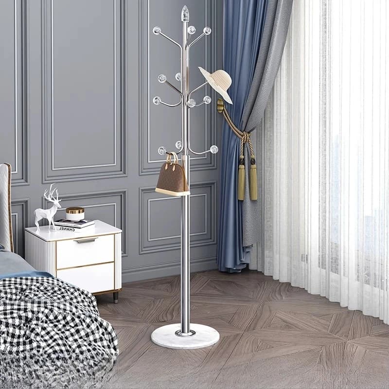 Unique Display Clothes Rack Standing Sturdy White Italian Designer Clothing Racks Nordic Modern Porte Manteaux Room Furniture