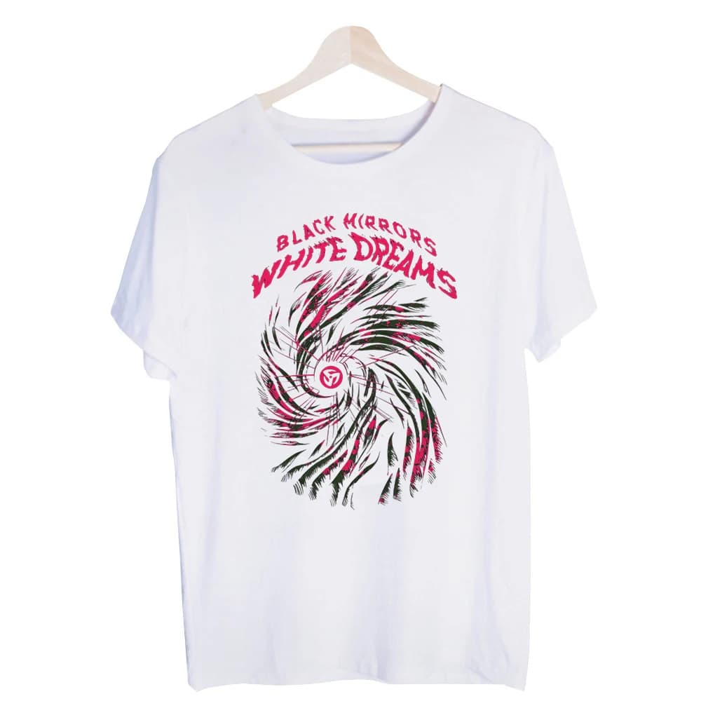 Men's Swirl Pattern Graphic Tee, Short Sleeve Crew Neck T-Shirt for Urban Streetwear and Casual Outfits