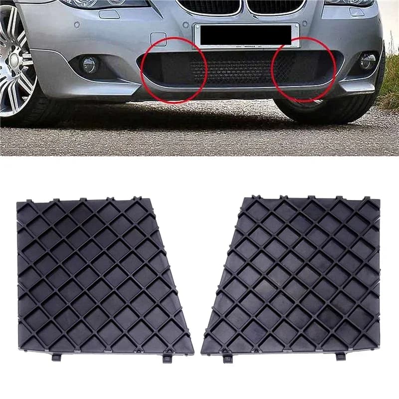 Car Front Bumper Lower Mesh Grill Plate Trim Cover For BMW E60 E61 M Auto Decoration Accessories