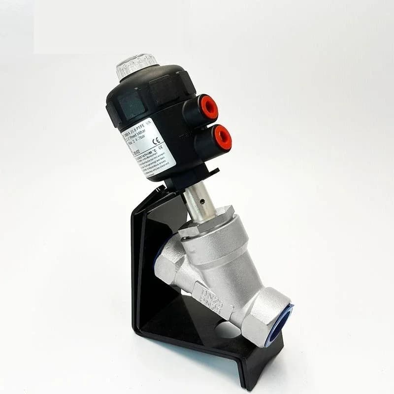 304 Pneumatic Angle Seat Valve, Steam Pneumatic Valve Type Y Right Angle Valve, Automatic L Type Y Type Control Thread