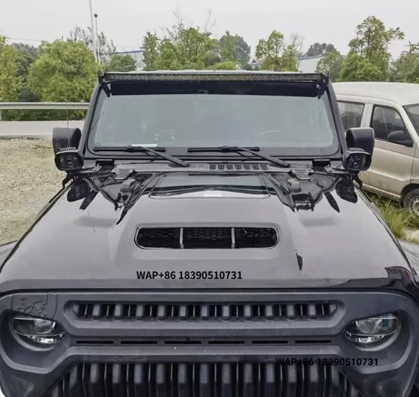 Factory Wholesale Auto Parts Black Steel Engine Bonnet 392 Hood for wrangler JL 2018+& Gladiator JT