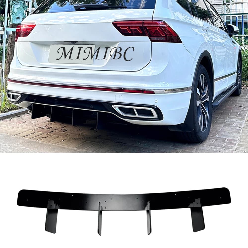 For Volkswagen Tiguan Rline MK2.5 2021-2023 rear lip spoiler rear Diffuser blade modification