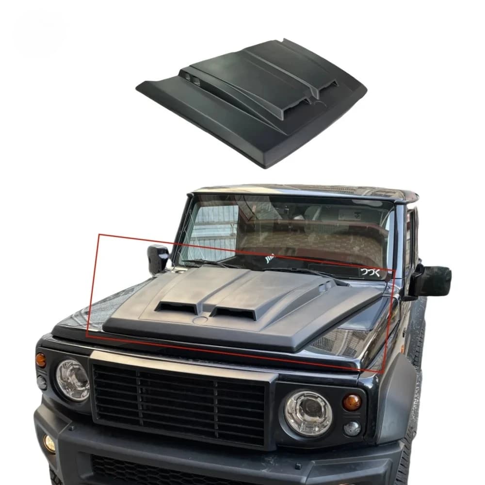 For Suzuki Jimny Bonnet JB64 JB74 Upgraded WD Carbon Fiber Machine Cover Pasted Trim Piece Bumper Body Kit