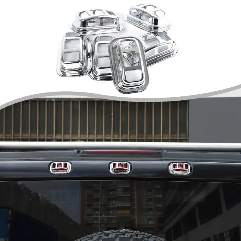 6pcs ABS  For 2003-2009 Hummer H2 Front and Rear Roof Light Protective Mesh Covers  Car Accessories