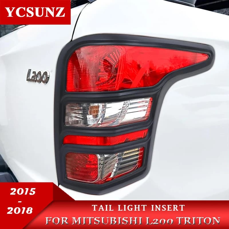 ABS Tail Light Cover Trim For Mitsubishi L200 Triton MQ 2015 2016 2017 2018 Double Cabin Car Accessories Ycsunz