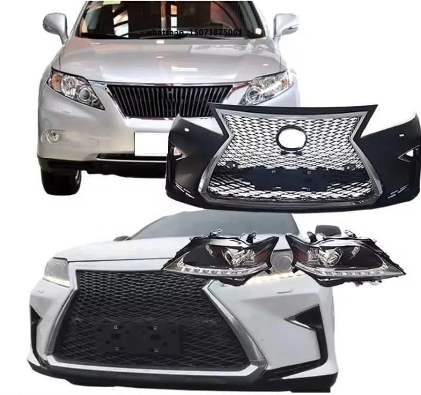 Upgraded 2016 F-Sport Front Bumper Kit with Grille for  RX270 RX350 2009-2012 Modified Car Bumper
