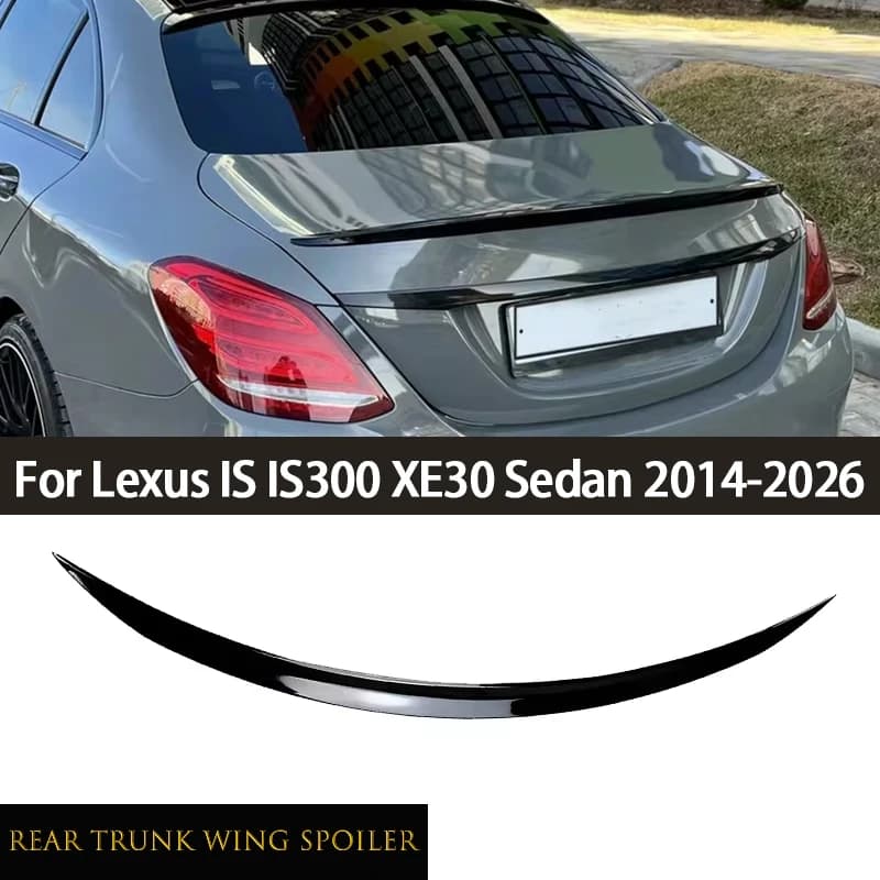 Car Exterior Tuning Rear Trunk Lid Spoiler Wing Stickers For Lexus IS IS300 XE30 Sedan 2014-2026 Auto Accessories