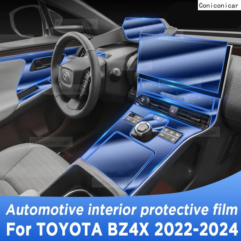 For TOYOTA BZ4X 2022 2023 2024 Automotive Interior Screen Protective Film TPU Anti-Scratch Panel Dashboard Navigation