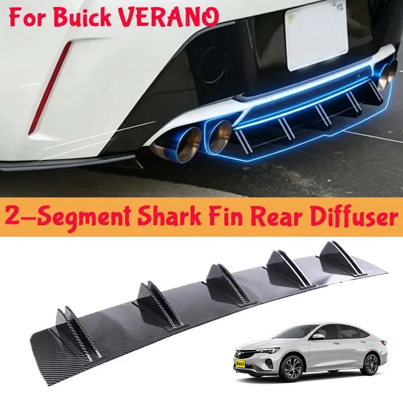 For Buick VERANO Shark Fin Rear Diffuser Split Chassis Spoiler Auto Aerodynamic Parts Aerodynamic Modification