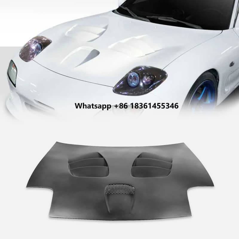 For RX7 FD3S SC Type Vented Hood Racing Car Bonnet Exterior Styling Upgrade Kit