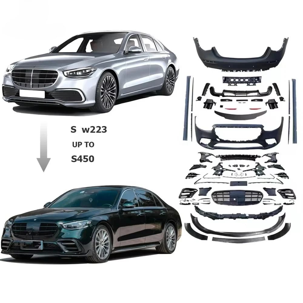 2021 2022 Year S450  Body Kit for  Mercedes-Benz S Class W223 Upgrade To S450 S500  Model S Class Car Tuning Facelift