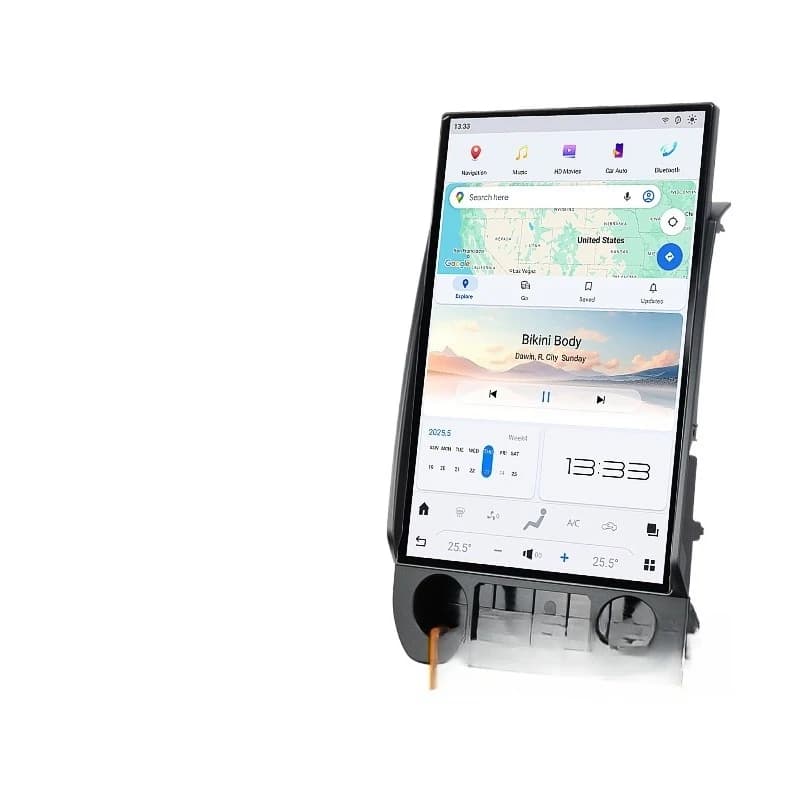 F150 Grand Cherokee vertical central control large navigation modification 17.2 inches