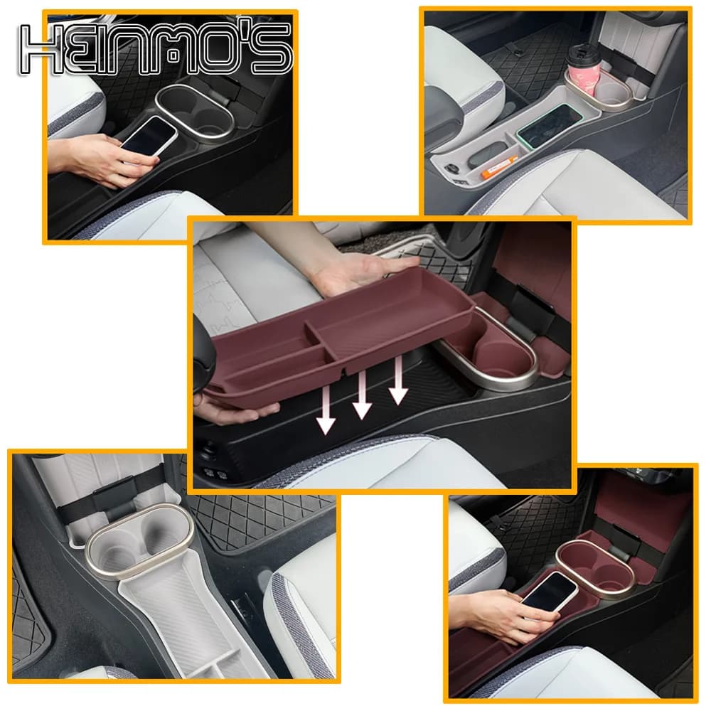 Car Door Groove Mat Slot Cup Holder Pad Anti-slip Pad Compatible With MN F65 F66 2024+ Car Inner Accessories