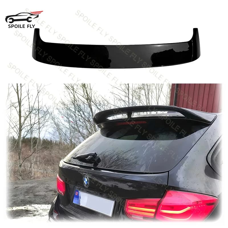 High Quality ABS MP Style Car Rear Roof Wing Spoiler Body Kit Glossy Black For BMW 3 Series F31 2013 To 2019 Touring