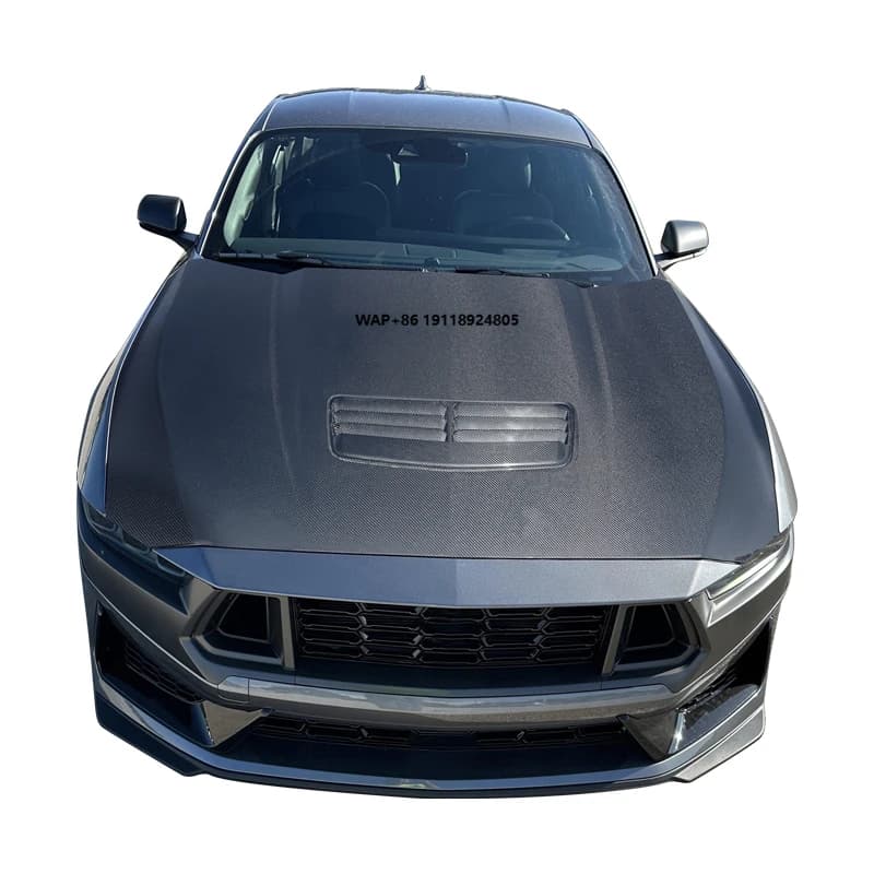 Racing S650 Front Engine Hood 2024+ for  Mustang New Carbon Fiber Cover for S650