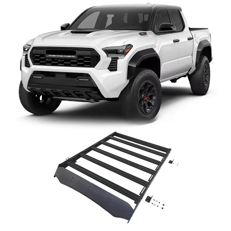 Latest Models 4x4 Car Parts Black Steel Roof Rack for TOYOTA TACOMA Roof Rack 2024