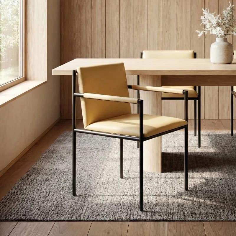 Armrest Modern Dining Chairs Beautiful Luxury Design Metal Dining Chairs Nordic Unique Muebles Para El Hogar Home Furniture