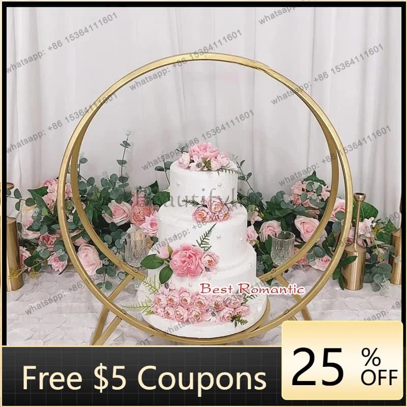 D28 New wedding wrought iron cake rack high and low window display wedding main table decoration dessert table decoration