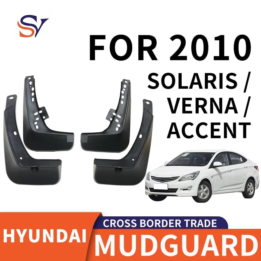 For 2010 Hyundai Solaris/Verna/Accent car tire fender soft rubber fender skin