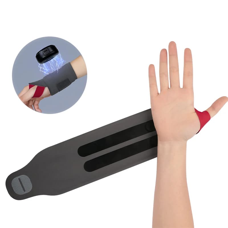 Heated Vibration Massage Wrist Guard Ems Low Frequency Pulse Rehabilitation for Wrist Injuries Stroke Hemiplegia