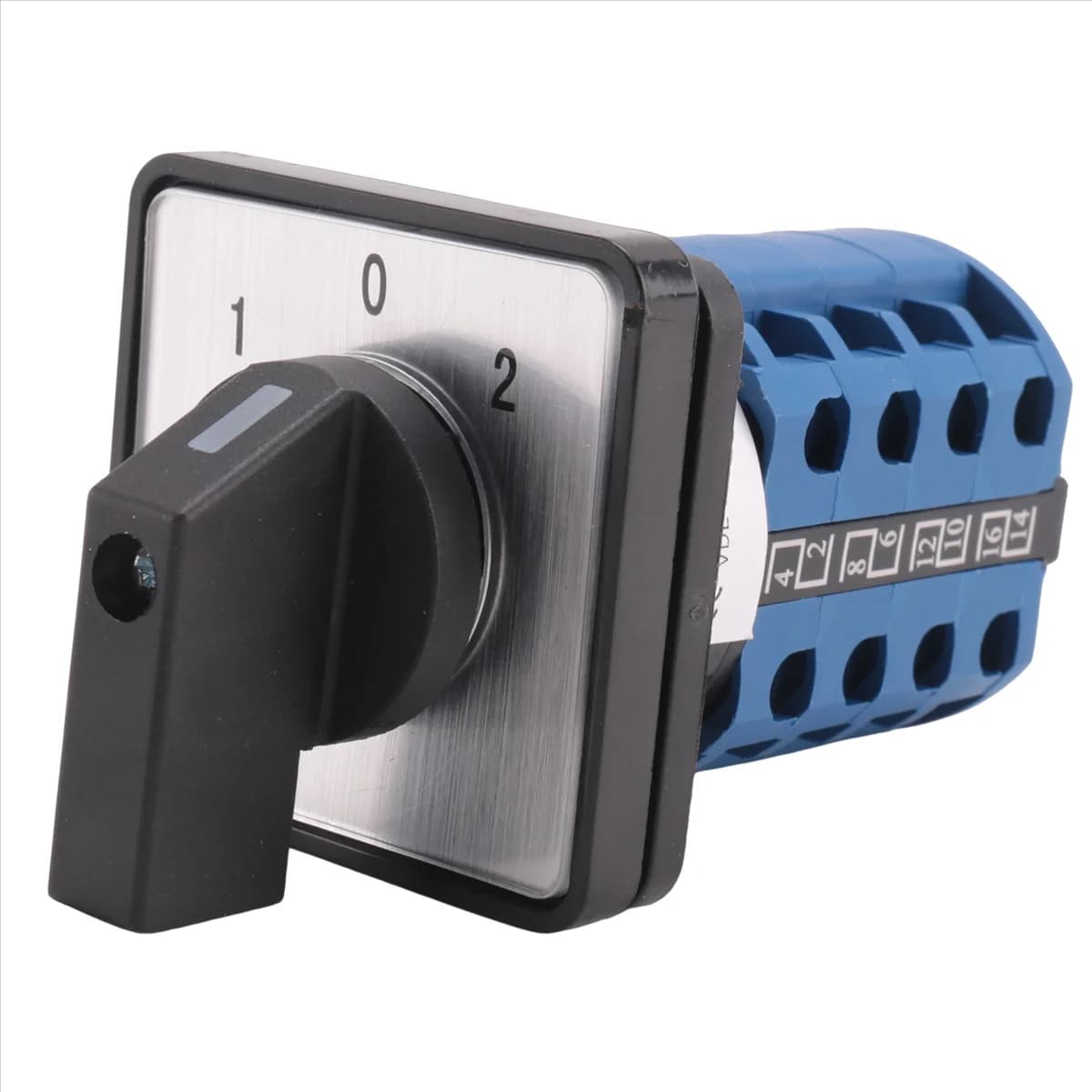 Rotary Switch On-Off-on 3 Position 4 Phases 20A 500V Double Speed Motor Switch Small Plate Changeover Cam Switch LW8-20