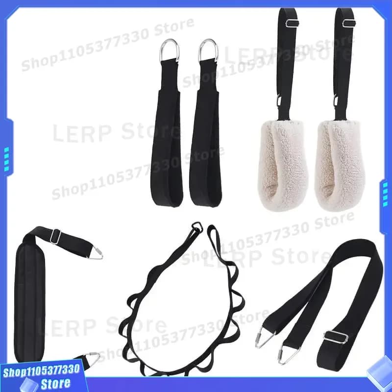 5 Piece Pilates Loop Belt Set Durable Nylon Accessories Padded Strap for Reformer Cadillac Equipment Home Gym Fitness