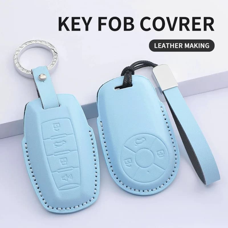 Car Key Case Cover Shell Bag for The GWM HAVAL H6 M6 for ORA Good Cat White Cat GT IQ RI Funky PU Keyless Auto Accessories
