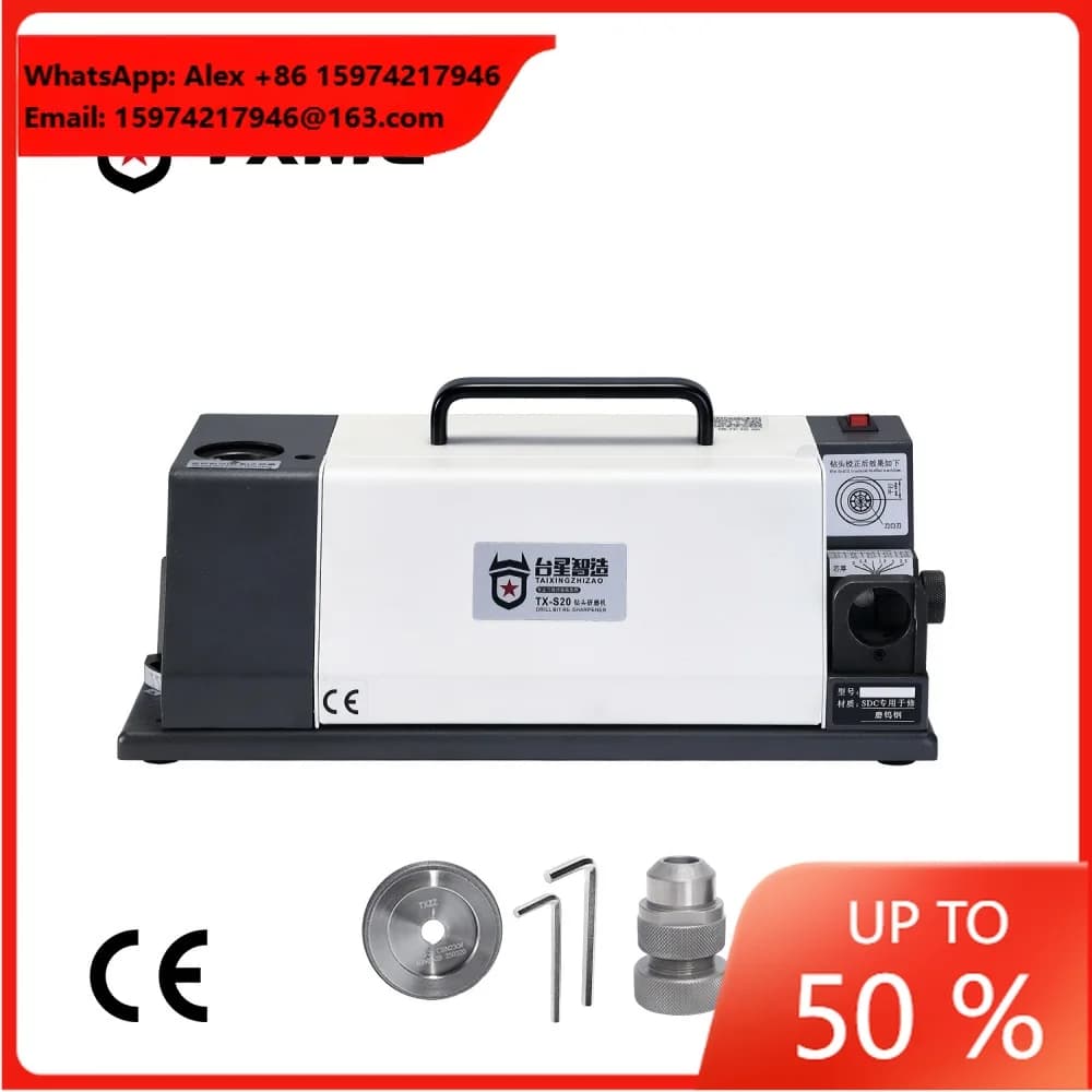 TXMC TX-S20 3-20mm Small Portable Accurate Durable Drill Bit Grinder Sharpener Machine