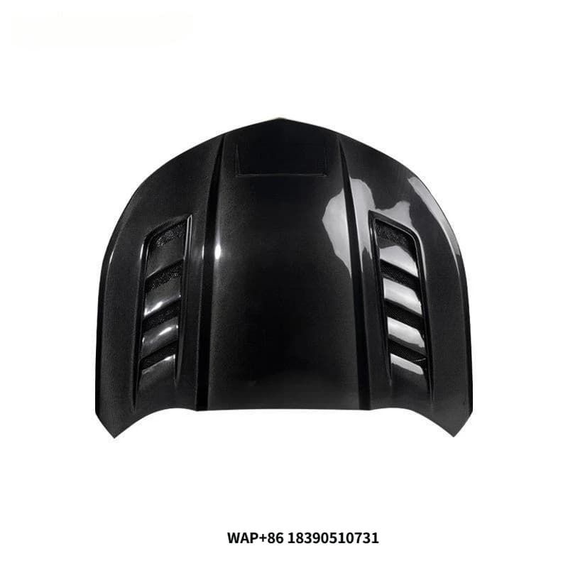New Carbon Fiber Hood for Camaro 6th Generation Modified Multi-Hole Engine Clear Cover Screws Screw-On Attachment