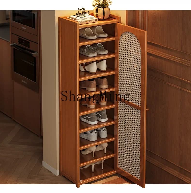CL narrow shoe cabinet door corridor with entrance door multi-storey home interior
